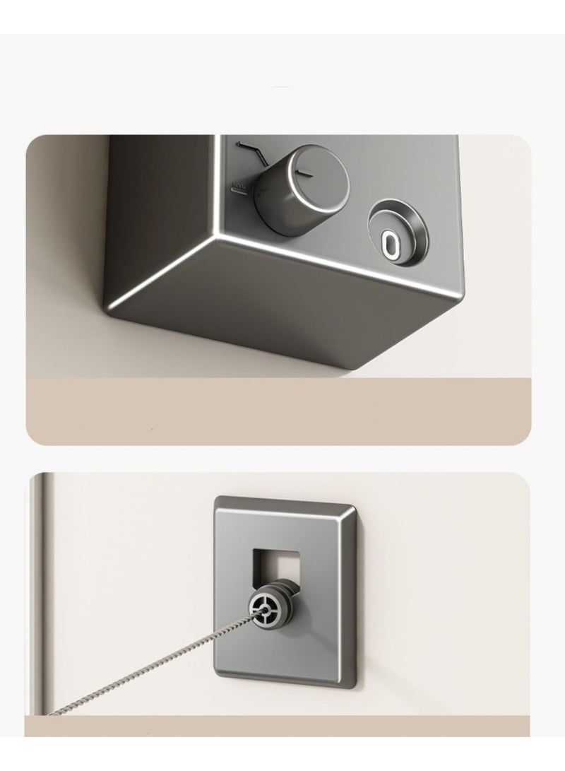 حبل غسيل قابل للتمديد من الفولاذ المقاوم للصدأ – 420 سم - Image 4