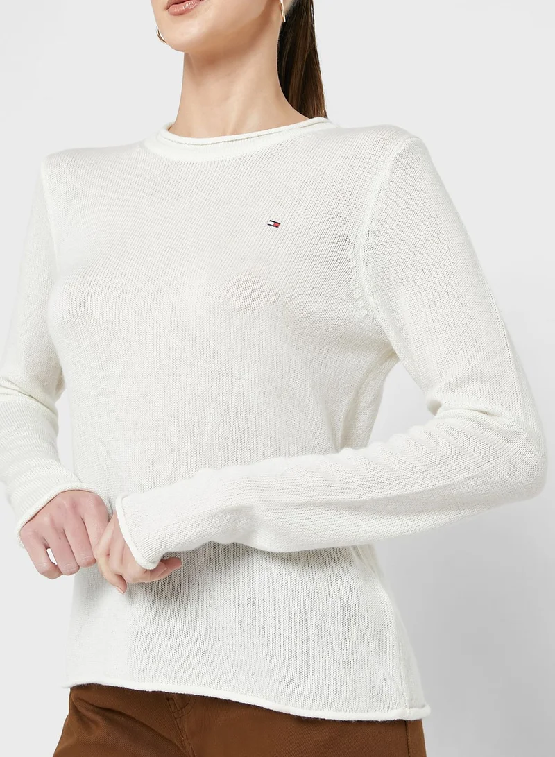 TOMMY HILFIGER Knitted Logo Sweater
