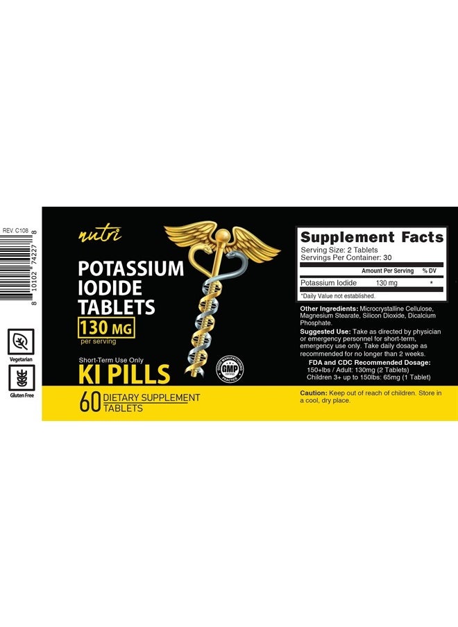 Potassium IodideTablets 130 mg - (60 Tablets)