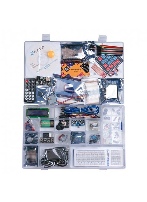 Elegoo Uno R3 Project Most Complete Starter Kit With Tutorial Compatible With Arduino Ide (63 Items)