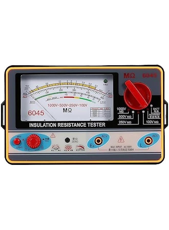 Digital Multimeter and Analyzer, Handheld Insulation Meter, Megohmmeter Insulation Measurement Instrument, 2000 Ohms Test Range, Megameter 100V 250V 500V 1000V  - Image 1