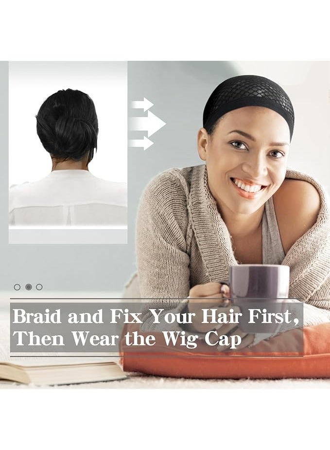 Black Mesh Wig Cap for Women – Light Breathable Material – One Size Fits All Sizes – Secure Hold for Daily Use - Image 4