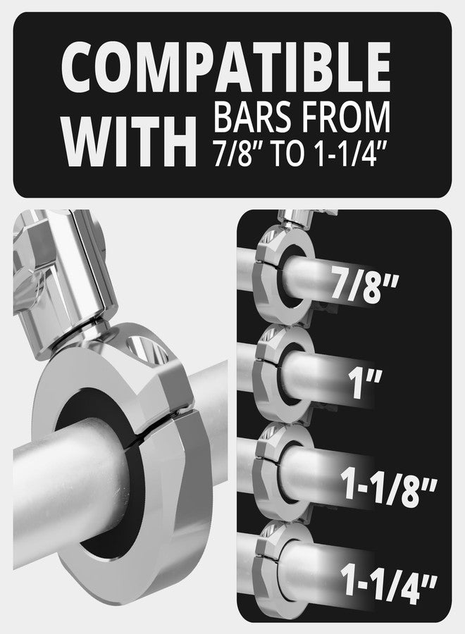 Tackform Chrome Motorcycle All Metal Phone Mount - 20MAXX Spring Cradle | Universal Clamp Fits 7/8" to 1-1/4" Handlebars | Aluminum | Compatible with iPhones, Galaxy Devices, More | Short Reach Arm - Image 3