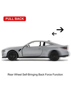 RMZ City RMZ City 1/36 BMW M4 CSL Model Car, Alloy Toy Car with Pullback Function, Suitable for Collecting and Decorating Model Toys, Car Gifts for Boys and Girls (Grey)  - Image 3