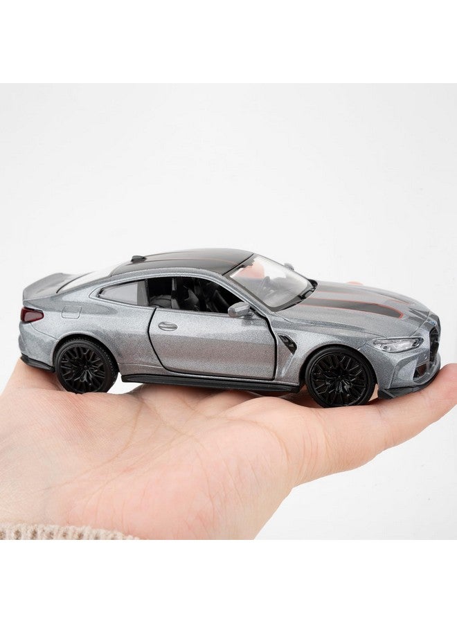 RMZ City 1/36 BMW M4 CSL Model Car, Alloy Toy Car with Pullback Function, Suitable for Collecting and Decorating Model Toys, Car Gifts for Boys and Girls (Grey) - Image 5