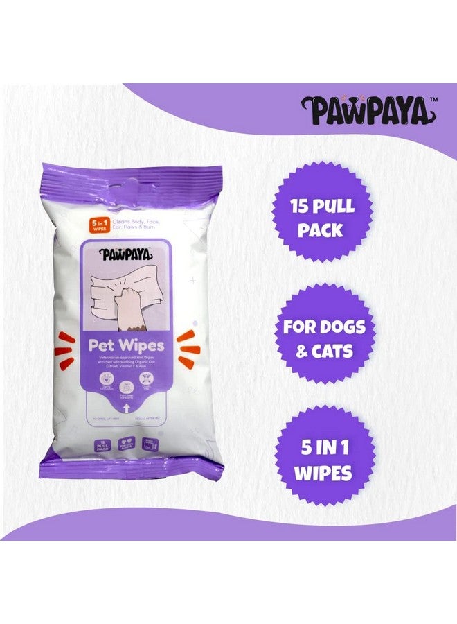 تريكسي وسادات للحماية مصممة للكلاب مثالية للتدريب المنزلي، 10 قطع (Xs) - عبوة واحدة ومناديل Pawpaya Every Day Pet Wipes المصنوعة لجميع القطط والكلاب - عبوة من 15 قطعة - Image 2