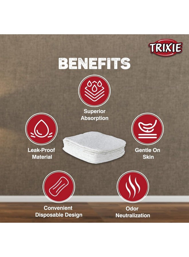 تريكسي وسادات للحماية مصممة للكلاب مثالية للتدريب المنزلي، 10 قطع (Xs) - عبوة واحدة ومناديل Pawpaya Every Day Pet Wipes المصنوعة لجميع القطط والكلاب - عبوة من 15 قطعة - Image 5