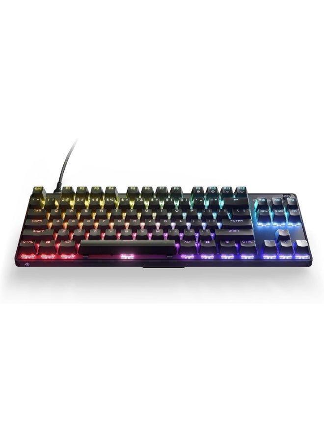 SteelSeries Apex 9 TKL - Mechanical Gaming Keyboard Optical Switches 2-Point Actuation Compact Esports Tenkeyless Form Factor Hotswappable Switches - English QWERTY Layout, 64848 - Image 1