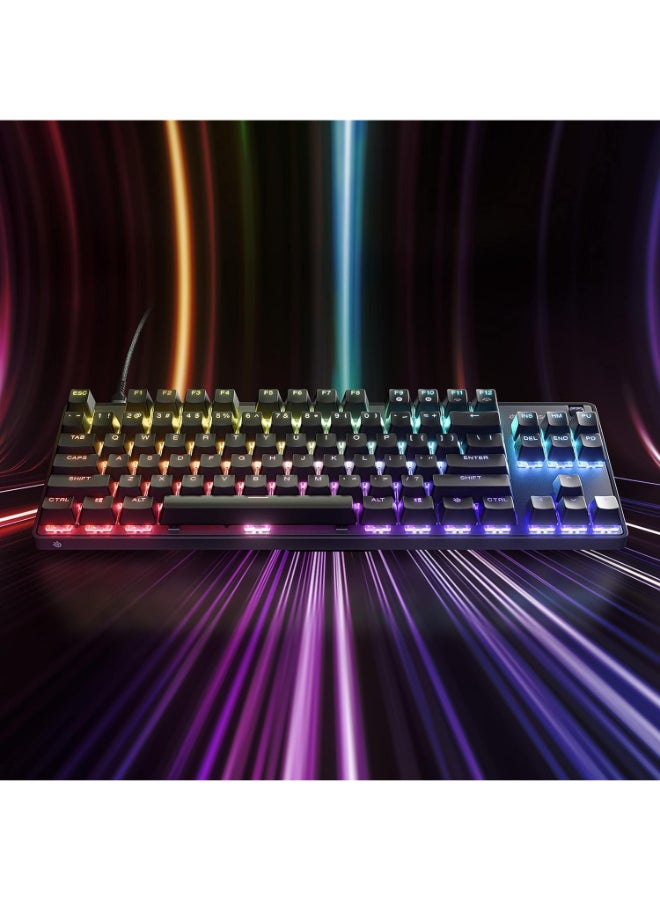 SteelSeries Apex 9 TKL - Mechanical Gaming Keyboard Optical Switches 2-Point Actuation Compact Esports Tenkeyless Form Factor Hotswappable Switches - English QWERTY Layout, 64848 - Image 2