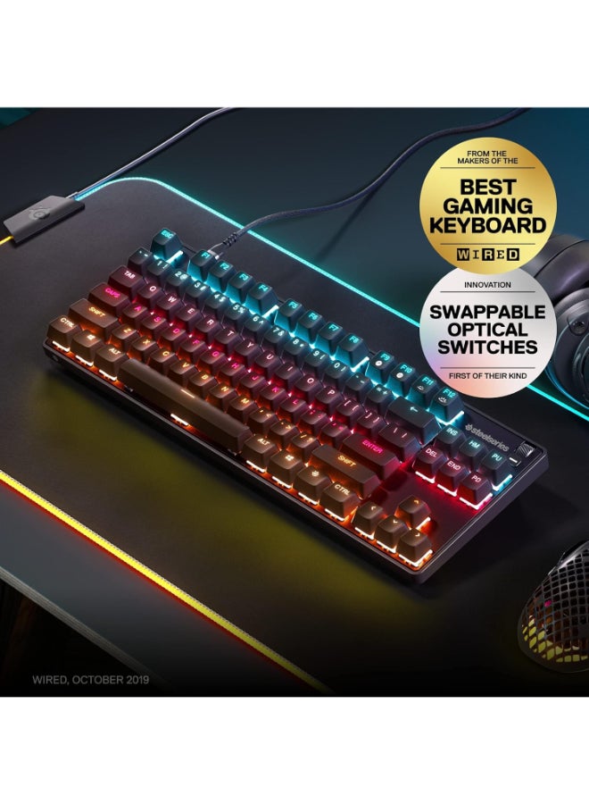 SteelSeries Apex 9 TKL - Mechanical Gaming Keyboard Optical Switches 2-Point Actuation Compact Esports Tenkeyless Form Factor Hotswappable Switches - English QWERTY Layout, 64848 - Image 5