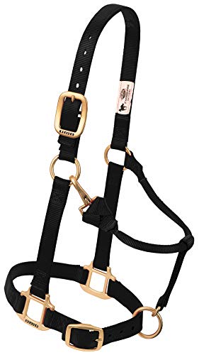 Weaver Leather Original Adjustable Nylon Horse Halter Yearling Black