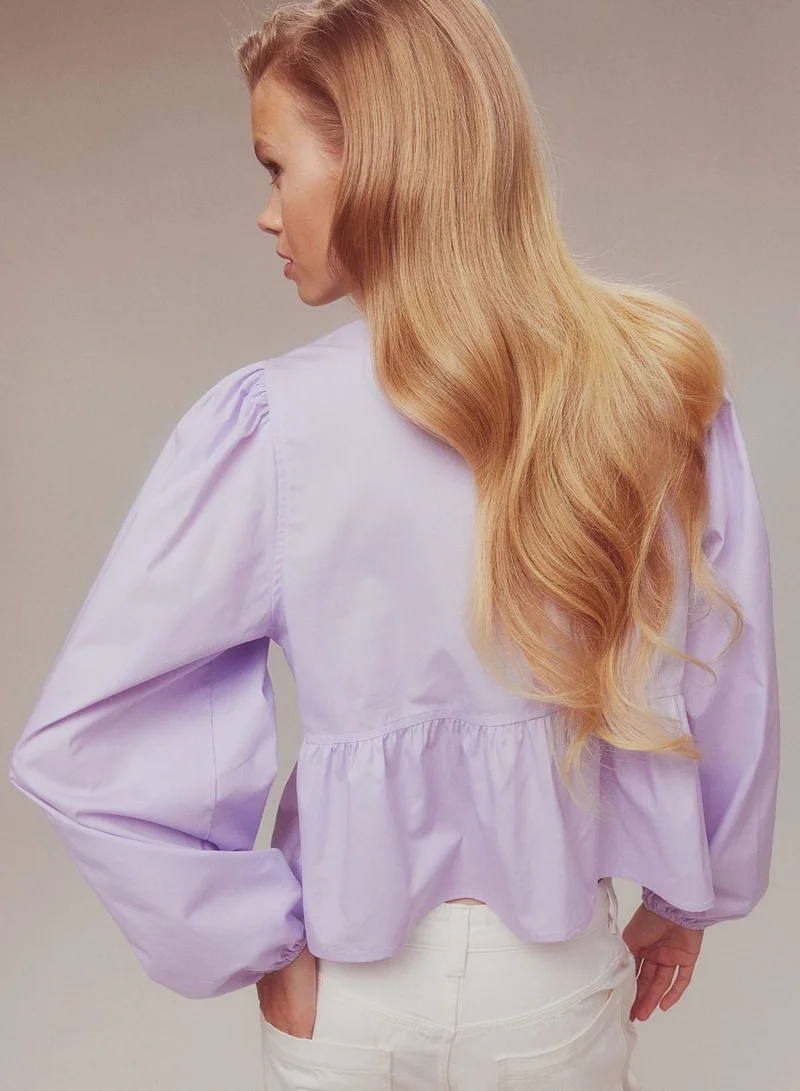 H&M Tie Detail Top