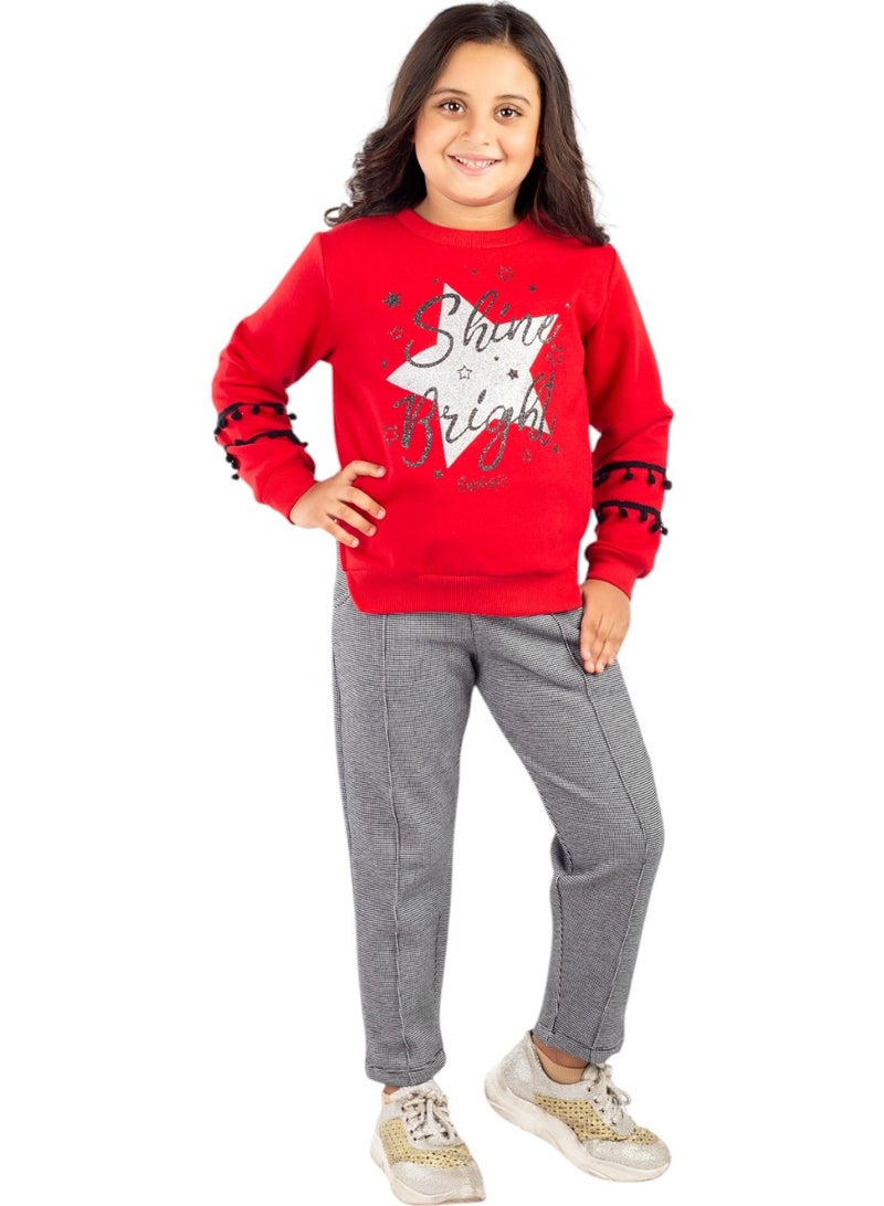 تشويس بيجامة بناتي ترنج Shine Star – أناقة وراحة بتصميم النجمة اللامعة – كود 415