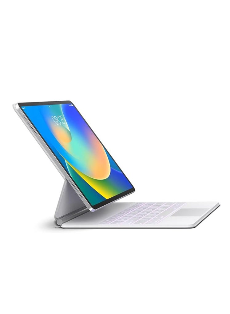 حافظة لوحة مفاتيح لجهاز iPad Air 11 بوصة (M2) iPad Pro 11 بوصة (الجيل الأول/الثاني/الثالث/الرابع) حافظة لوحة مفاتيح مغناطيسية بتصميم سحري مع لوحة تتبع متعددة اللمس متوافقة مع iPad Air 10.9 الجيل الرابع/الخامس. - Image 1