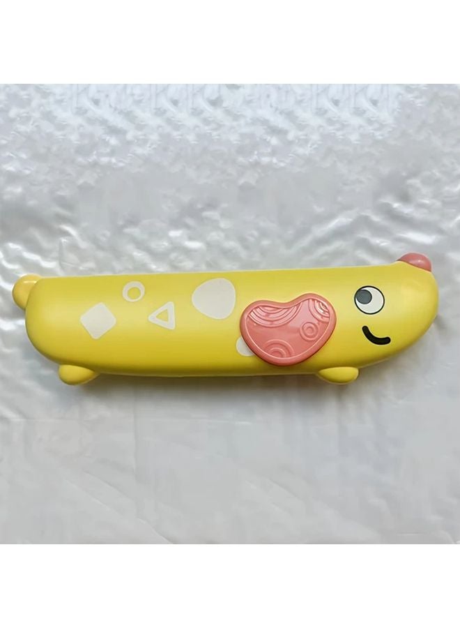 مصفف الأطفال 16 ثقبًا بنظام تعليمي ملون بالأصفر آلة موسيقية تعليمية - Image 1