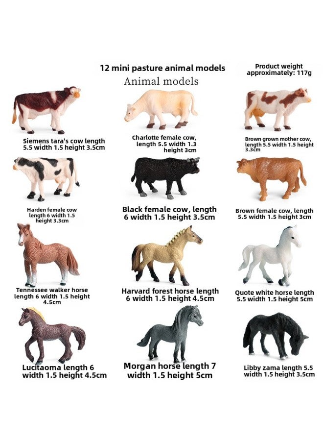 Children's Micro-landscape Ornaments Toys Cowshed Farm Small Animal Model Simulation Fence Accessories Animal Sand Table Toys