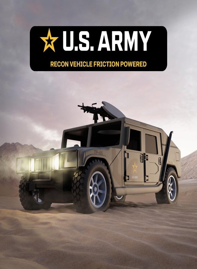 Lollipop سيارة استكشاف الجيش الأمريكي على شكل مصاصة، ألعاب سيارات عسكرية، شاحنة معركة الجيش، مع ضوء وصوت، ميزات فتح وإغلاق فتحة السقف، وأكثر. مثالية كهدية للأطفال. - Image 2
