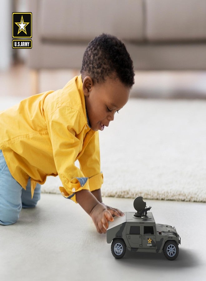 Lollipop سيارة استكشاف الجيش الأمريكي على شكل مصاصة، ألعاب سيارات عسكرية، شاحنة معركة الجيش، مع ضوء وصوت، ميزات فتح وإغلاق فتحة السقف، وأكثر. مثالية كهدية للأطفال. - Image 4