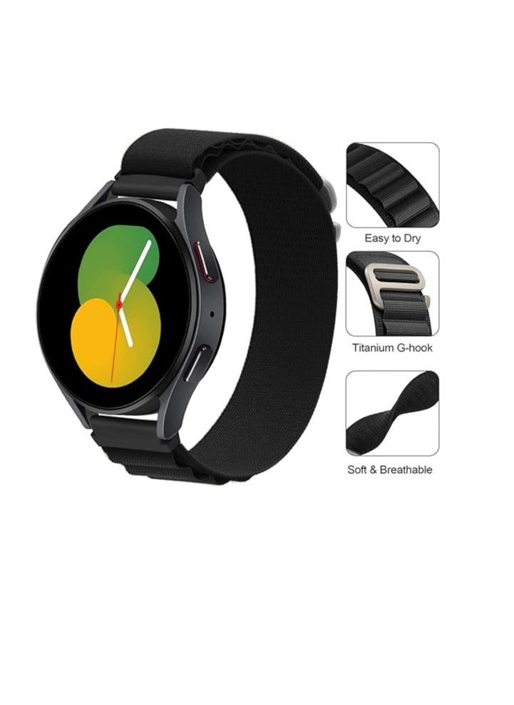 Generic - 22mm Alpine Loop Bands Sport Nylon 22MM Compatible with Samsung galaxy watch 3 45mm /watch 46mm/Gear S3/Huawei watch GT3 46MM/GT2E/GT2 Pro/GT2 46MM/Amazfit GTR 2/3/3 Pro/GTR4 - Image 1