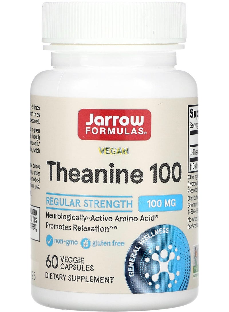 jarrow formulas Theanine 100, 100 mg, 60 Veggie Caps