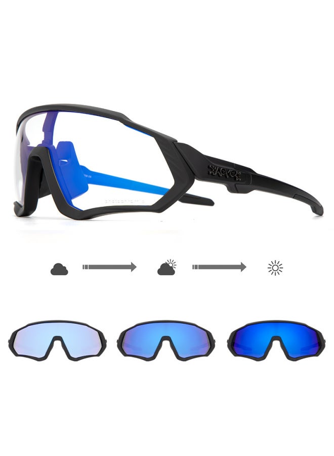 Photochromic Cycling Glasses Mountain Road Bike Windproof Glasses Outdoor Sports Sunglasses For Men And Women