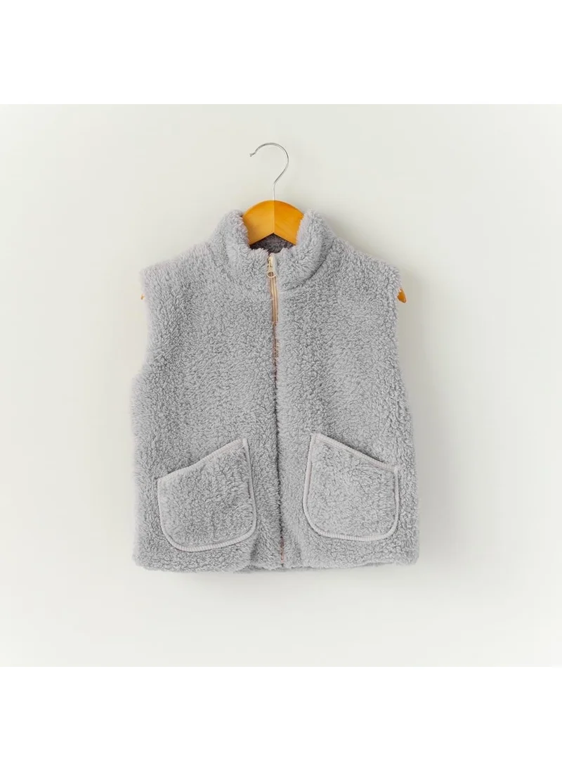 Mama Yoyo Plush Children's Vest Gray