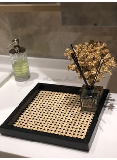 Maison Avf Rattan Hazeran Square Tray MA012 