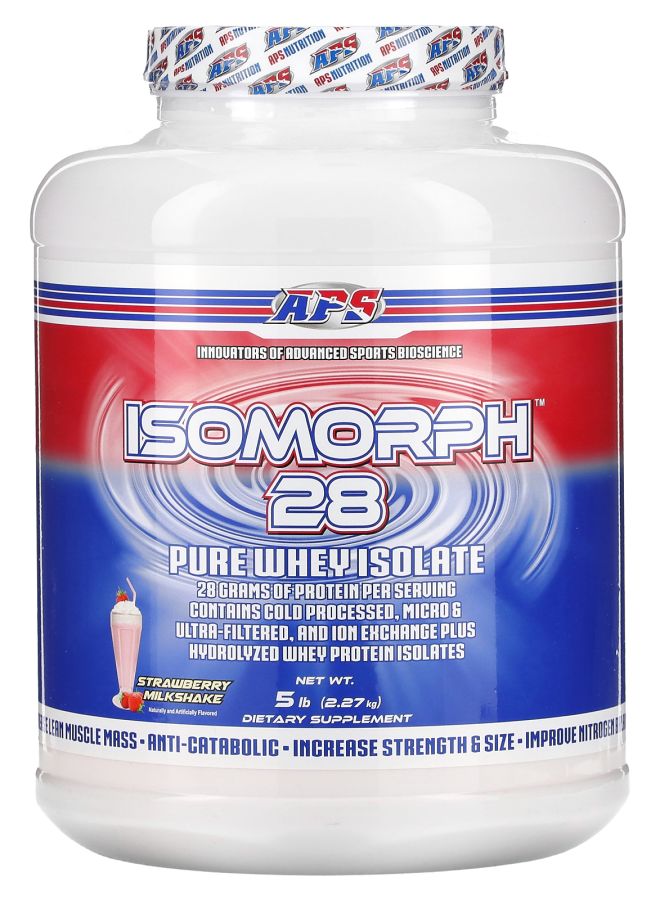 APS Isomorph 28 Pure Whey Isolate Strawberry Milkshake 5 lb (2.27 kg)