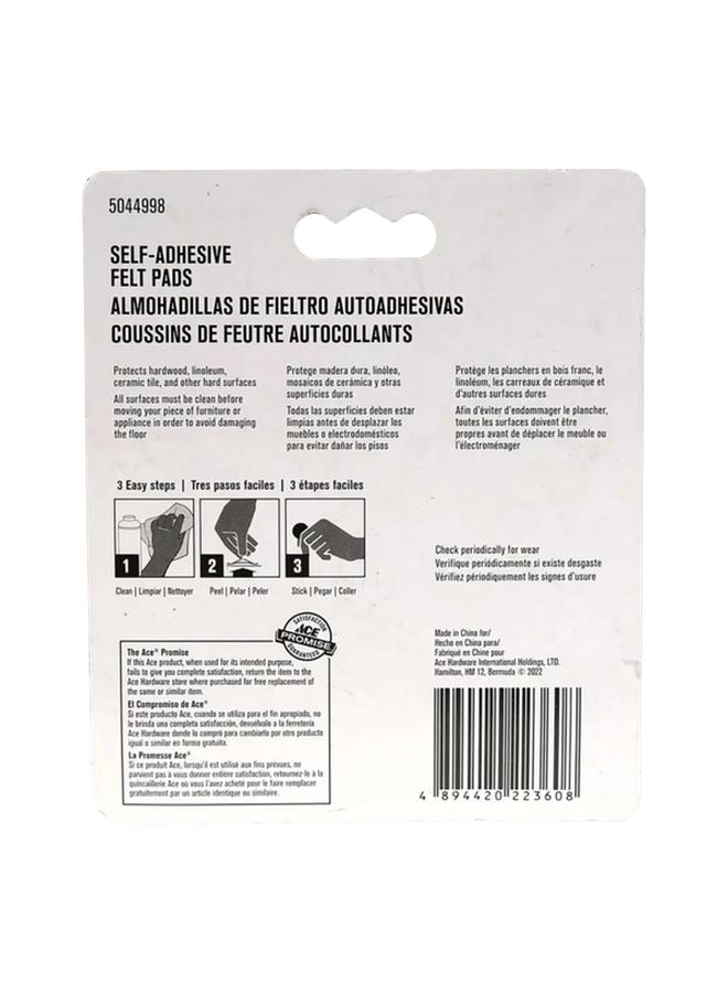 ACE 48-Piece Self-Adhesive Heavy-Duty Easy Installing Round Protective Felt Pads Beige 2.5cm - Image 2