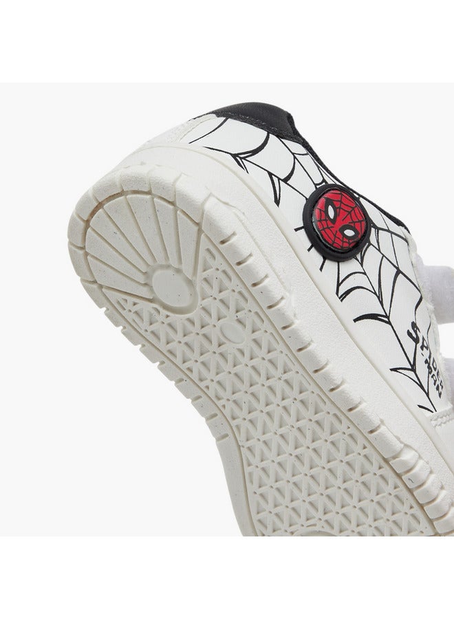 MARVEL Boys Spider-Man Print Sneakers with Hook and Loop Closure - Image 5