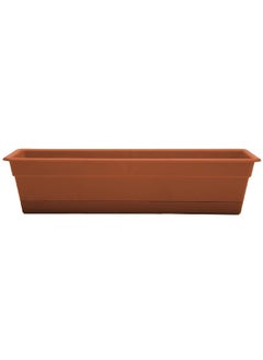 Bloem Weather Resistant UV-Protected Smooth Finish Window Box Planter Terracotta 24 Inch DCBT24-46  - Image 1