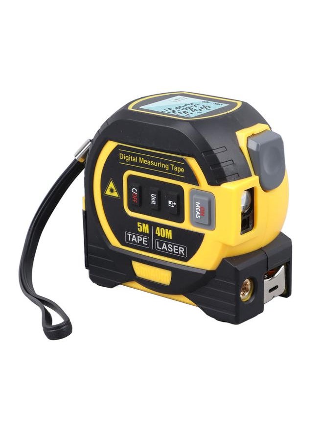 Thoraya Laser Tape Measure 3 in 1 40m Laser Ranging Infrared Digital Tape Measure for Industry Accurate Measuring Yellow  - Image 3