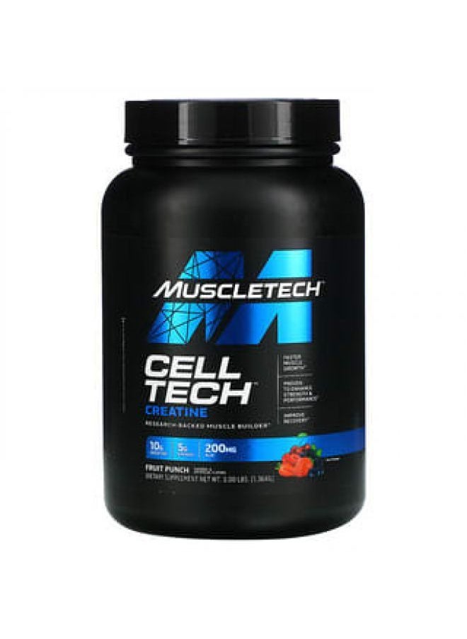 MuscleTech - Muscletech Performance Series CELL-TECH Creatine Fruit Punch 3 lbs (1.36 kg) - Image 1