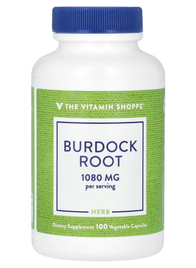 The Vitamin Shoppe Burdock Root 1080 mg  100 Vegetable Capsules (540 mg per Capsule) 