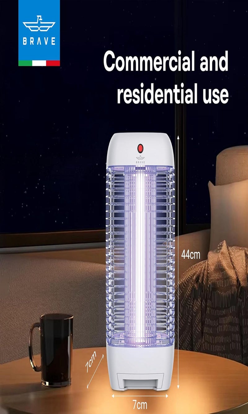 Brave Powerful Electric Mosquito Killer & Fly Trap, Smart Pest Control Device for Indoor & Outdoor Use, 10W Power & 1800V Power Supply, High Efficiency UV Mosquito Trap, 100% Original Insect Zapper, Effective Against Flying Insects, Ideal for Home, Kitchen, Patio, Garden, Office and Camping, Durable and Weatherproof Design, Safe, Eco-Friendly and Silent Operation, 24/7 Protection (White) - Image 5