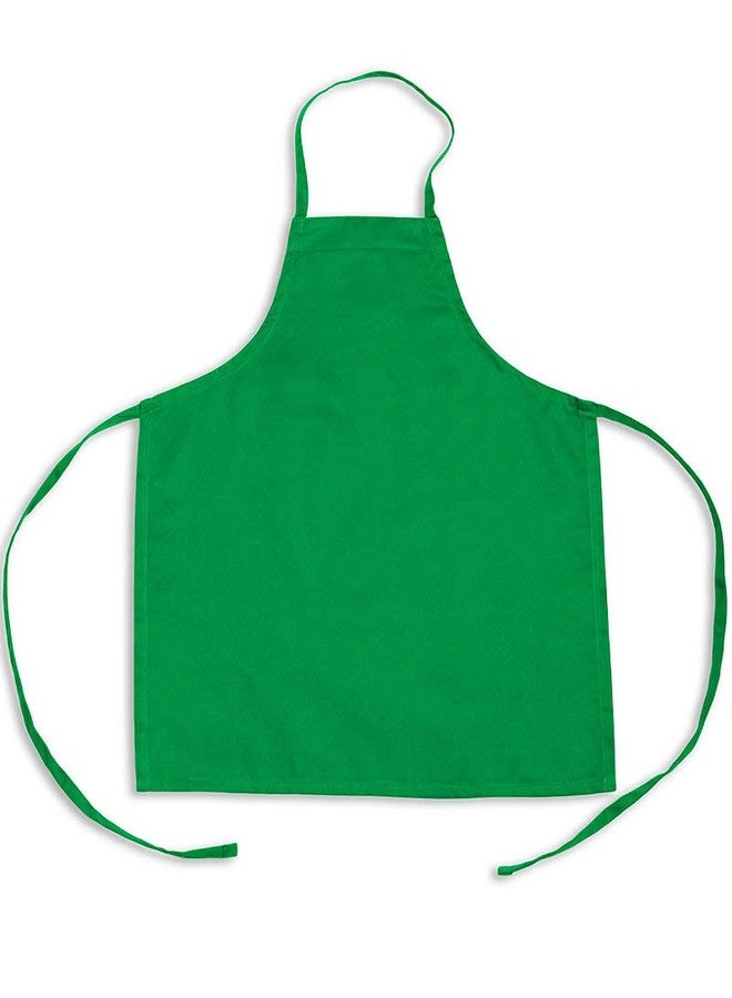 KNG Kids Cooking Apron for Girls and Boys – Small, Kelly Green - Image 5