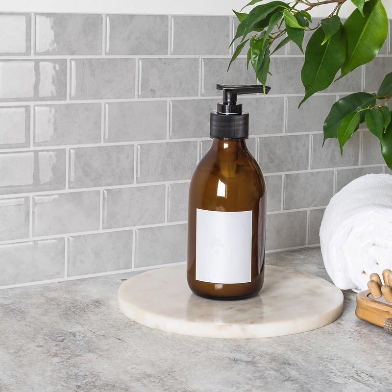 Smart Tiles بلاط خلفية قابل للتقشير واللصق - 10 أوراق بحجم 10.95" × 9.70" - بلاط خلفية لاصق ثلاثي الأبعاد للمطبخ، الحمام، بلاط الجدران، فندي - Image 5