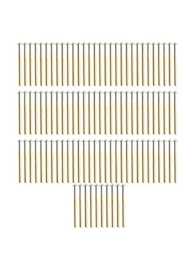 Low Resistance Pogo Pin Test Probes 100 Pcs 34mm Tapered Head Type High Durability - Image 1