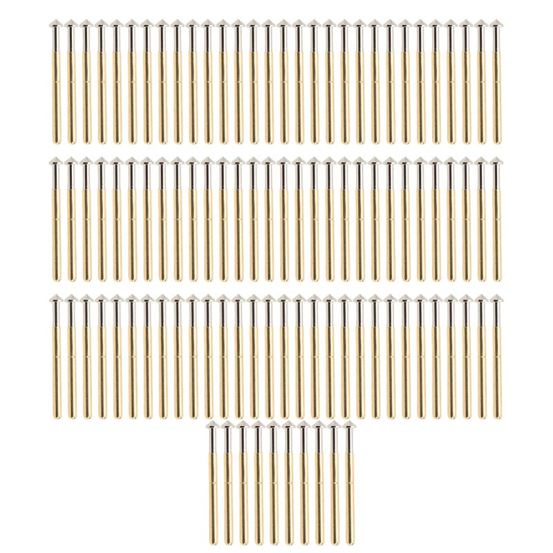 Low Resistance Pogo Pin Test Probes 100 Pcs 34mm Tapered Head Type High Durability - Image 2