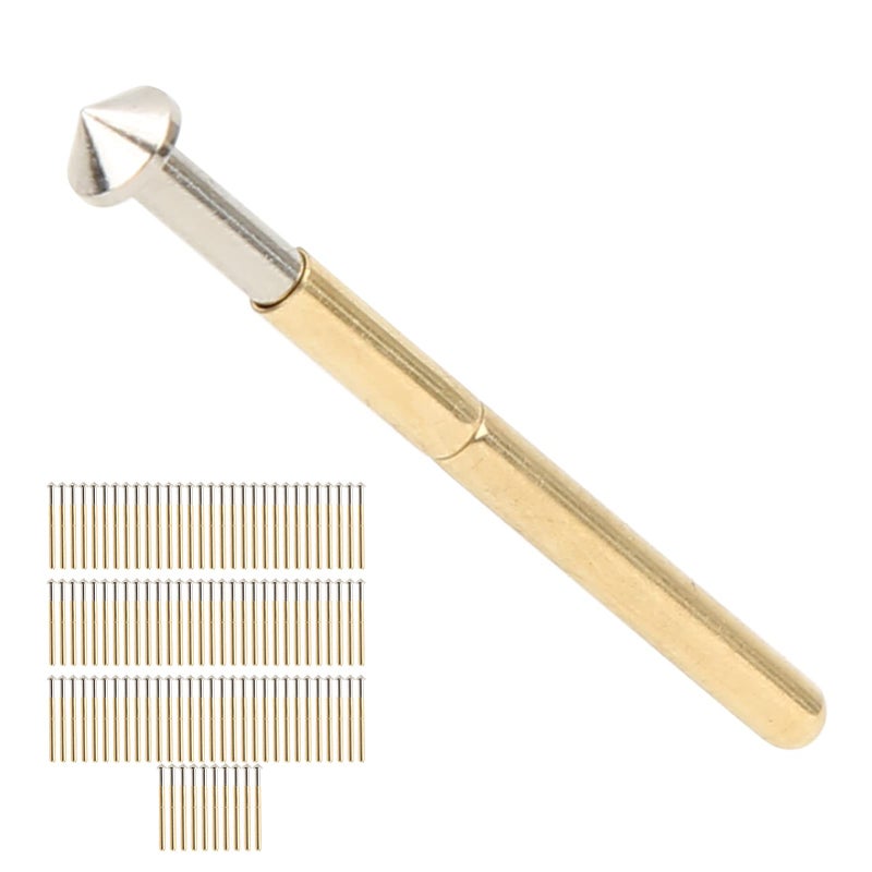 Low Resistance Pogo Pin Test Probes 100 Pcs 34mm Tapered Head Type High Durability - Image 4