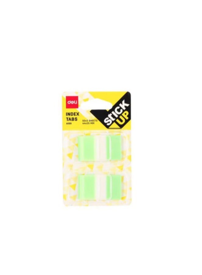 Index Tab Sticky Note Green
