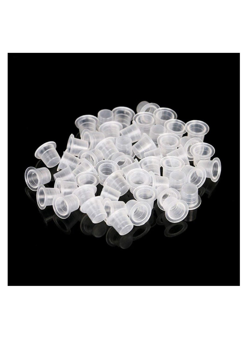 ORiTi 100-Piece Tattoo Ink Cups, Medium Sizes Caps Disposable 13mm - Image 2