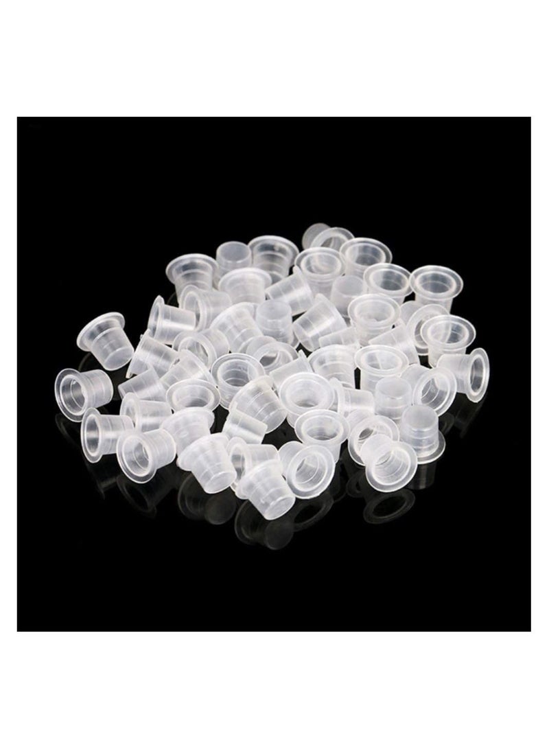 ORiTi 100-Piece Tattoo Ink Cups, Medium Sizes Caps Disposable 13mm  - Image 2