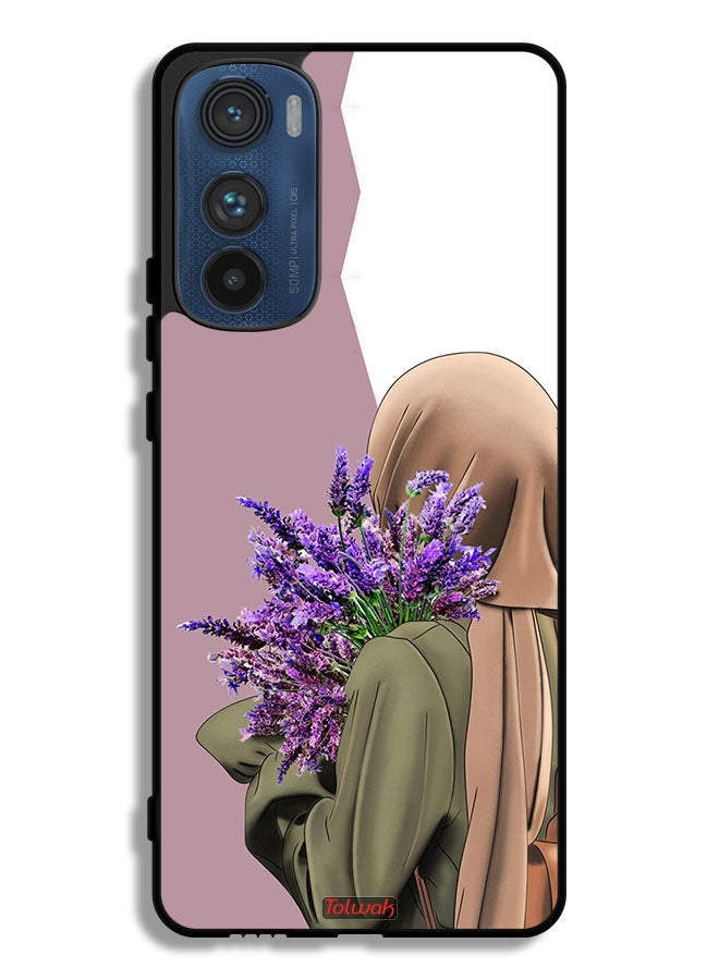 Tolwak Motorola Edge 30 Protective Case Cover Holding Flower - Image 1
