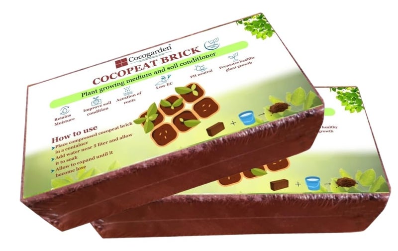 Cocogarden Cocopeat for Plants (1200 gm)- Home Garden, Kitchen, Terrace Gardening, Hydroponics, Indoor and Outdoor Plants - Image 2