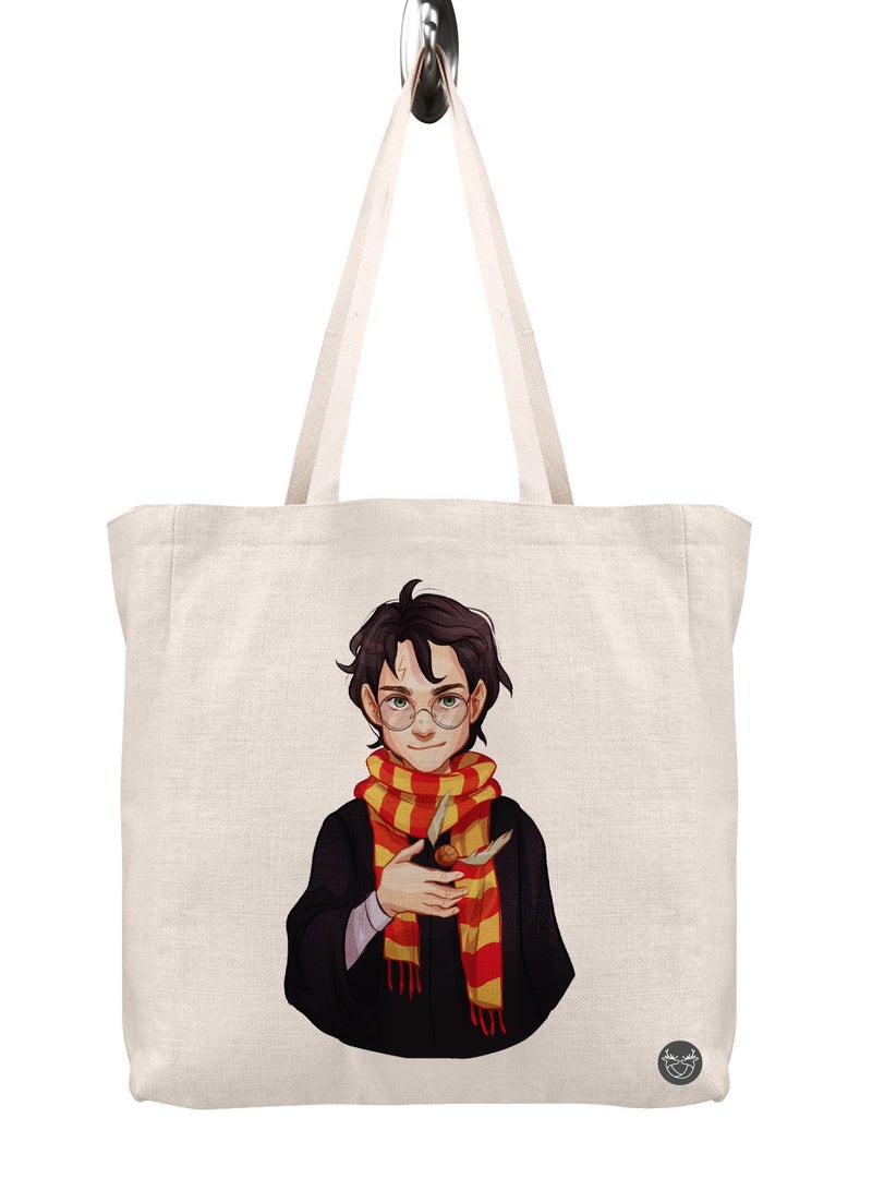 Canvas bag with anime design print