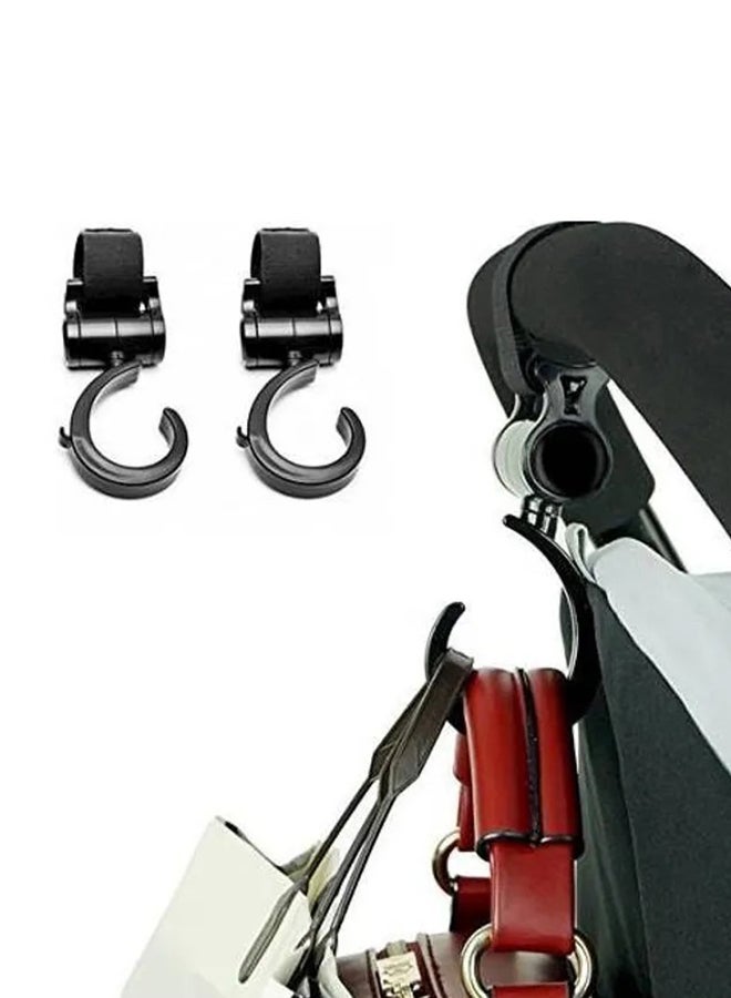 خطاف متعدد الأغراض لعربة الأطفال مكون من قطعتين ل الأشياء مع قبضة قوية ولطيفة - Image 2