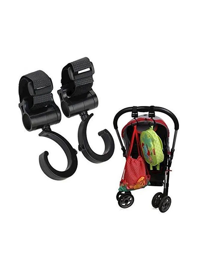 خطاف متعدد الأغراض لعربة الأطفال مكون من قطعتين ل الأشياء مع قبضة قوية ولطيفة - Image 3