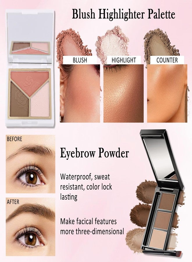 LYSdefeu All in One Makeup Kit for Women Full Kit,Travel Makeup Kit for Teens,Make Up Gift Set with Everything,Foundation Eyeshadow Lip Gloss Eyebrow Blush Contour Powder,Mother's Day Gift for Women Set-A - Image 5