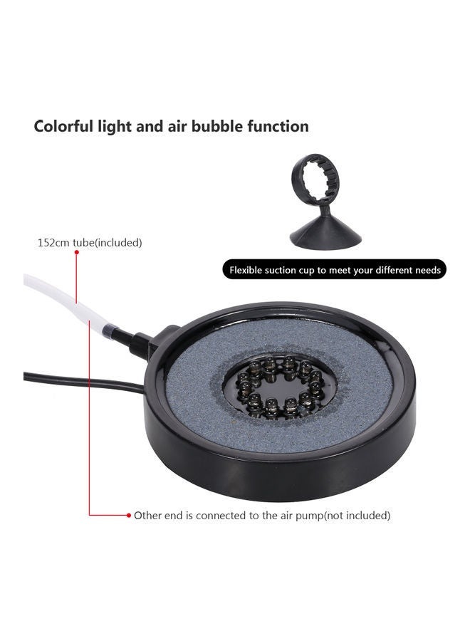 NIBEMINENT Aquarium Bubbler with LED Light Multicolour - Image 4